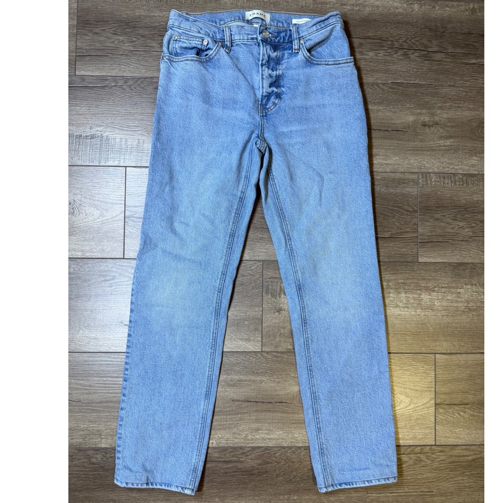 FRAME Modern Straight Jeans Light Wash Blue Denim Size 29 LMSST889 Dixon